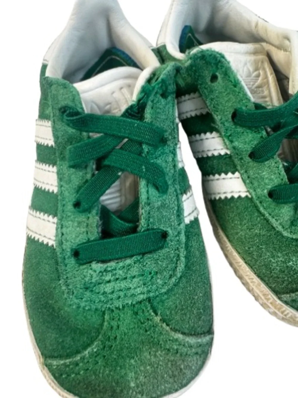 Adidas Gazelle Kids Green Suede Sneakers